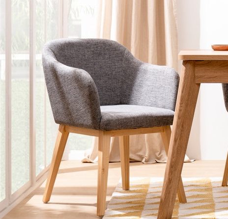 NRA-373993-1.jpg Heim Studio Fuji Kursi Makan Abu-abu - Gambar 1